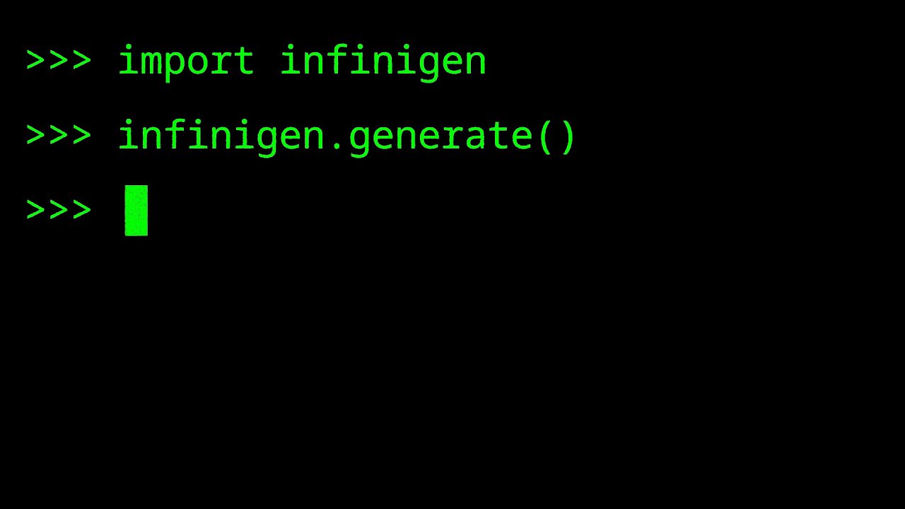 Infinigen video